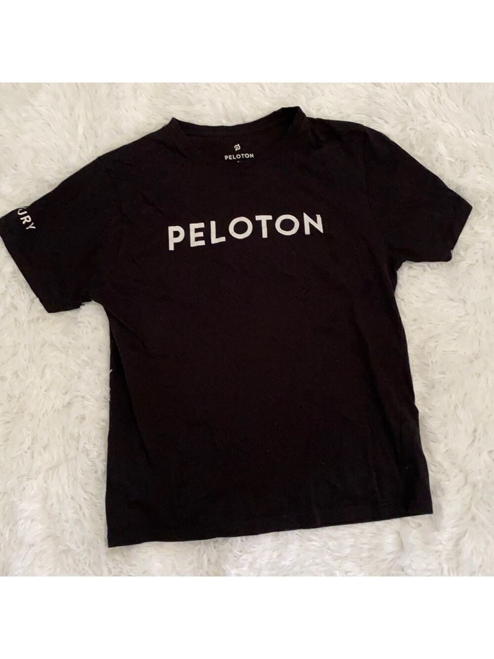 Peloton plain black unisex T-shirt